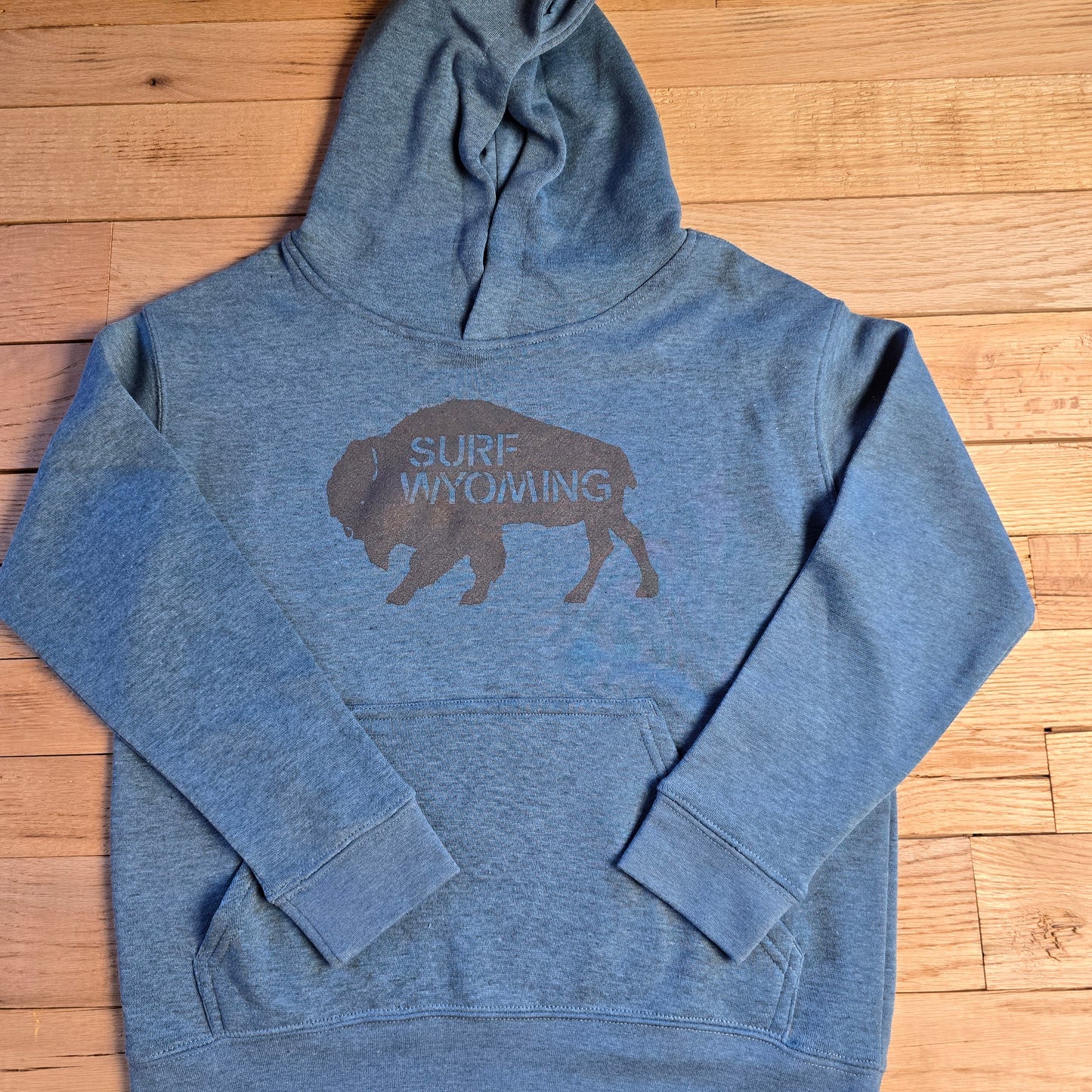 Surf Wyoming®Bison Original Bison-Bermuda Blackout Unisex Hoodie