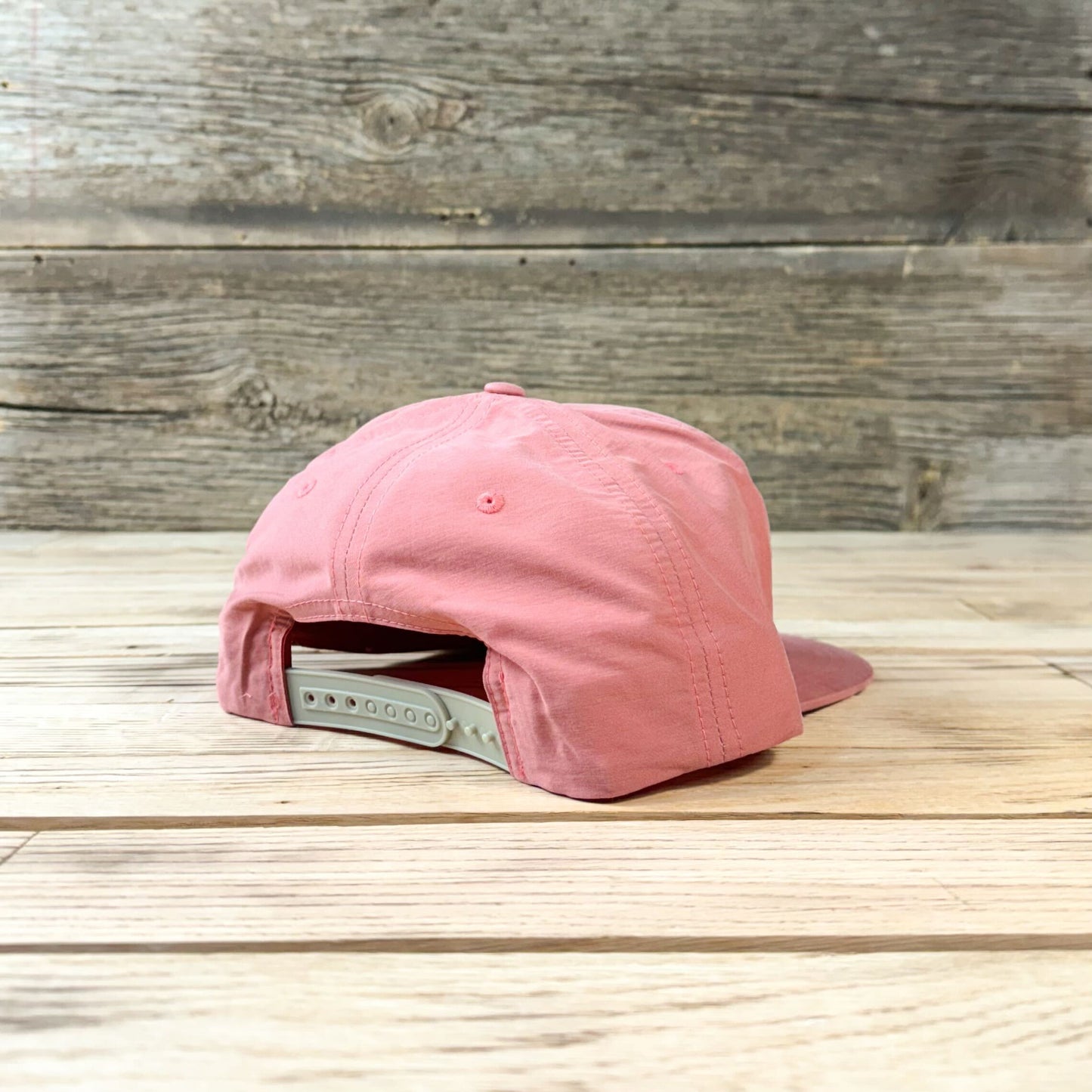 Gradient Summer Bison Patch Gramps Hat - Salmon