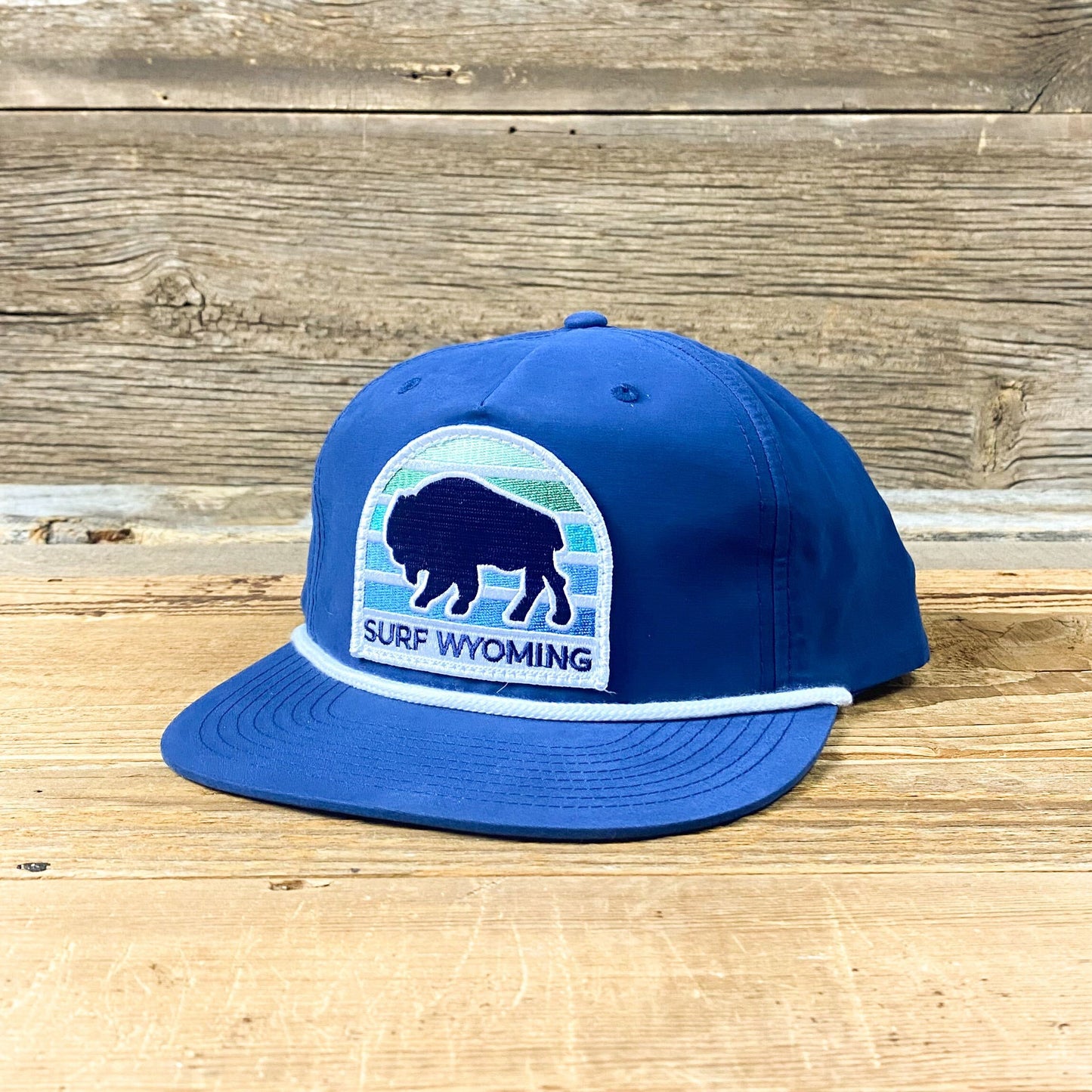 Gradient Blues Bison Patch Gramps Hat - Navy