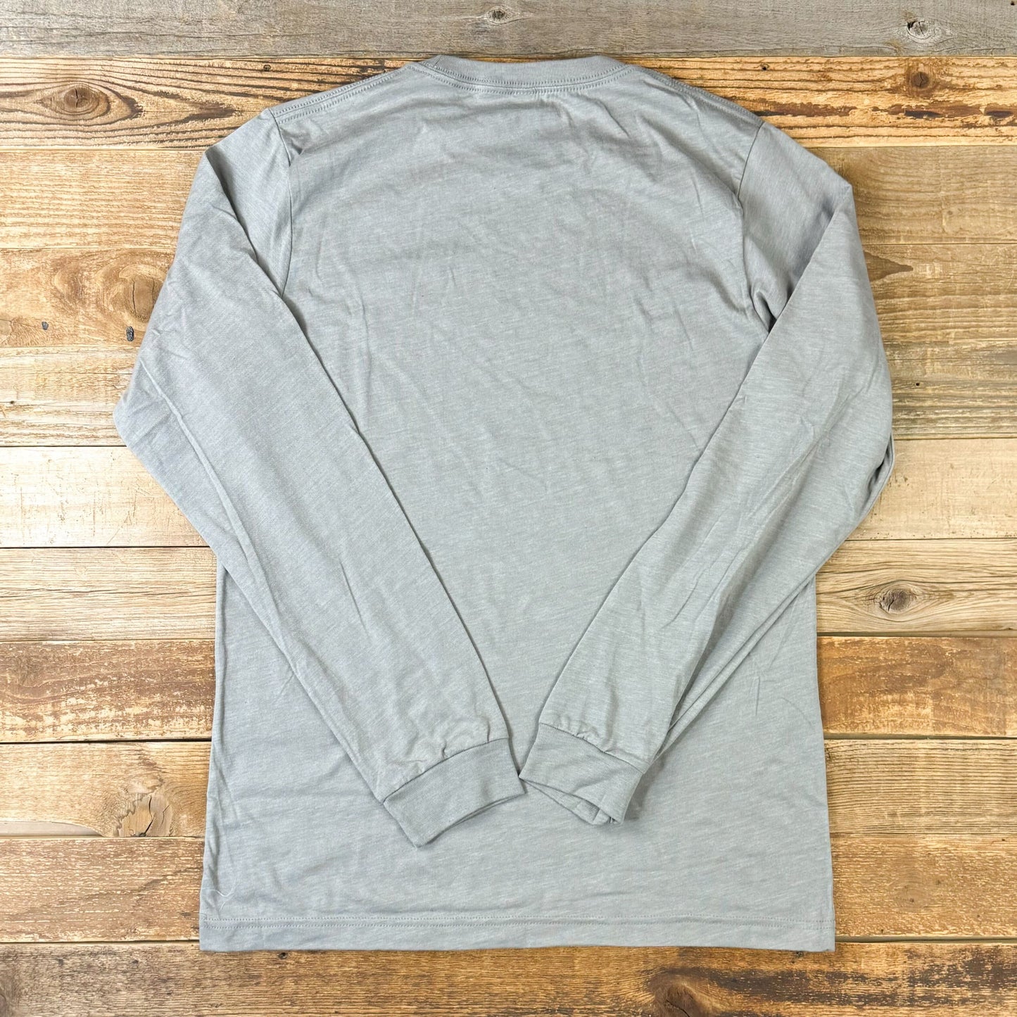 Surf Wyoming® Service Bison Long Sleeve - Heather Stone