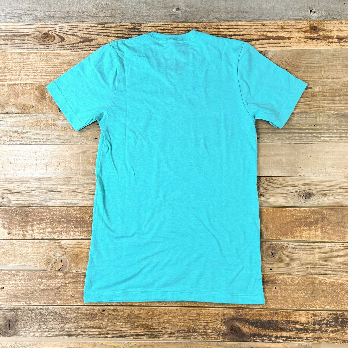 Surf Wyoming® Gold Bison Logo Tee - Heather Sea Green