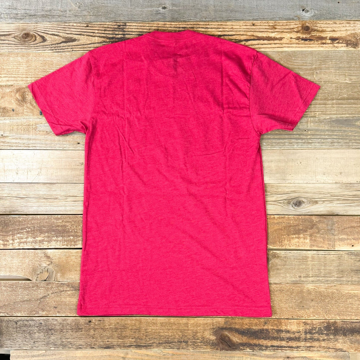Unisex Surf Wyoming® Ice Blue Bison Logo Tee - Suess Red
