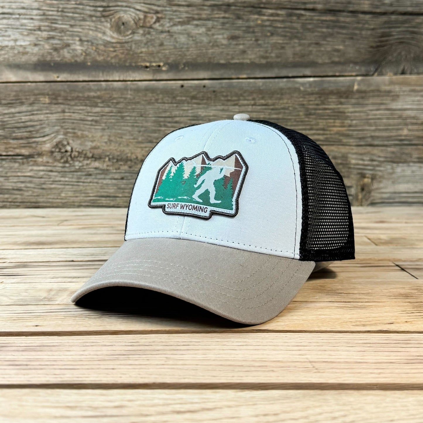 Surf Wyoming® Bigfoot Trucker - White/Khaki/Black