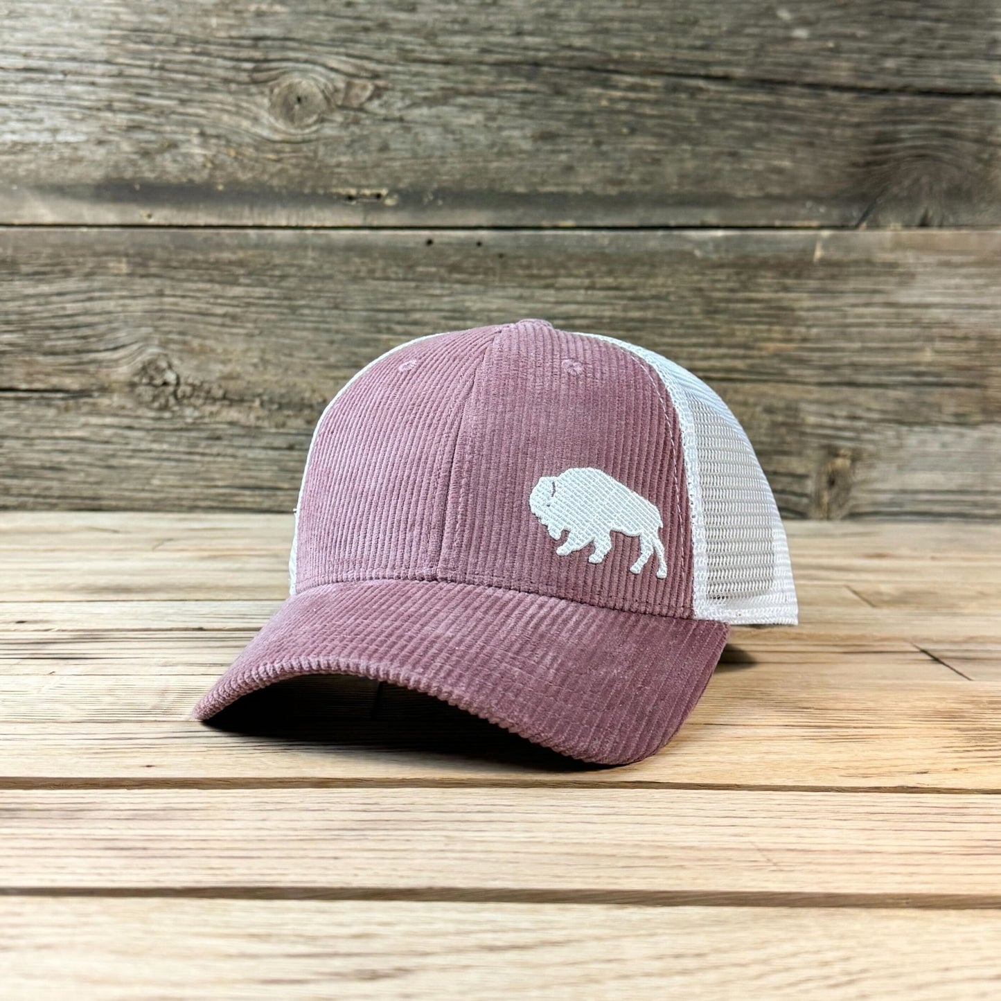 Surf Wyoming® First Park Corduroy Trucker - Dusty Rose/White