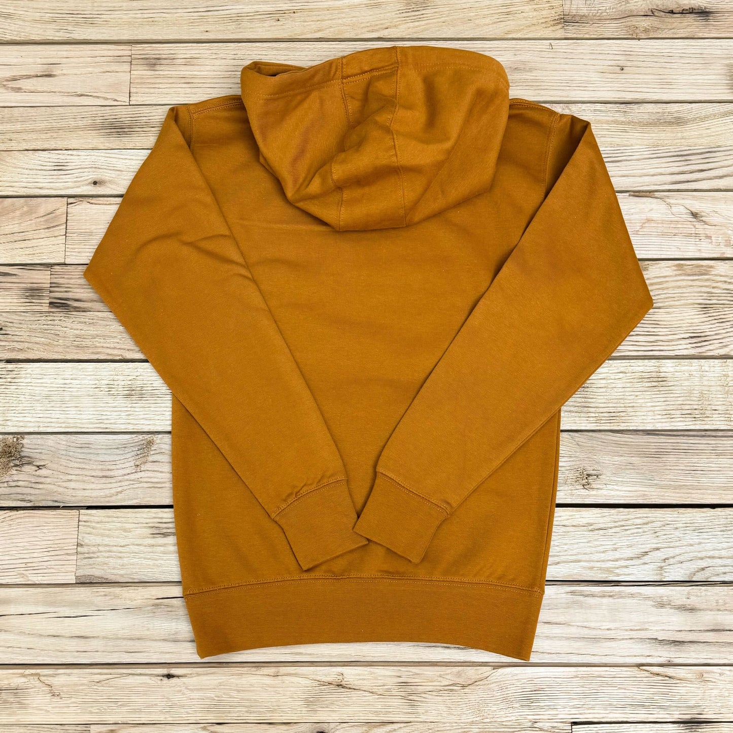 Surf Wyoming® Outline Bison Logo Fleece Hoodie - Adobe