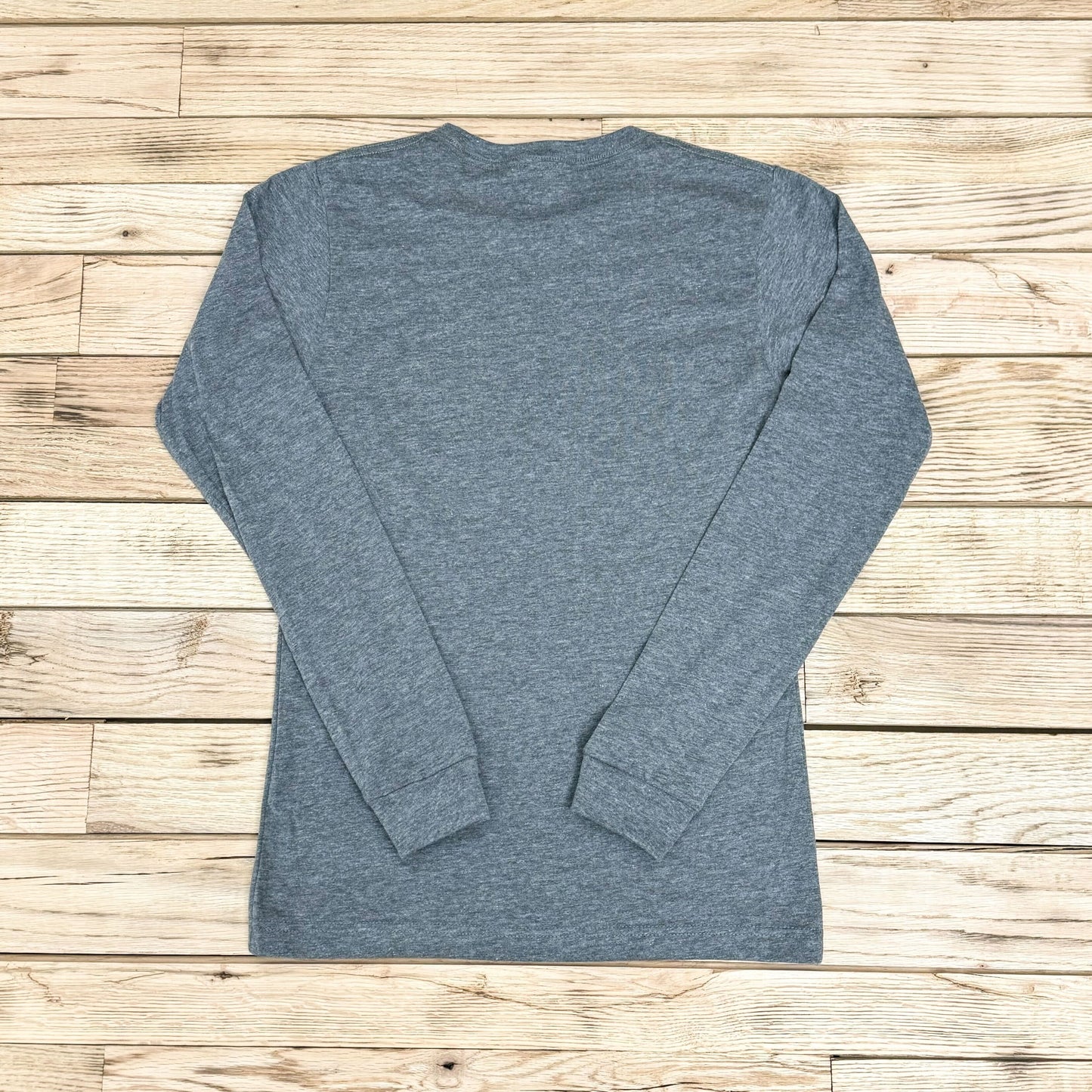 Surf Wyoming® Outline Bison Logo Long Sleeve - Deep Heather