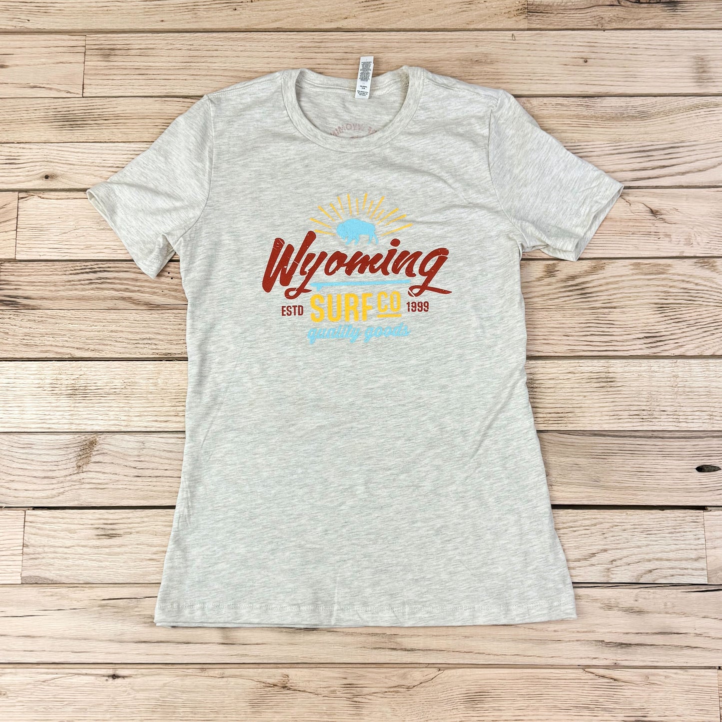 Women's Surf Wyoming® Surf Co. 1999 Tee - Heather Natural