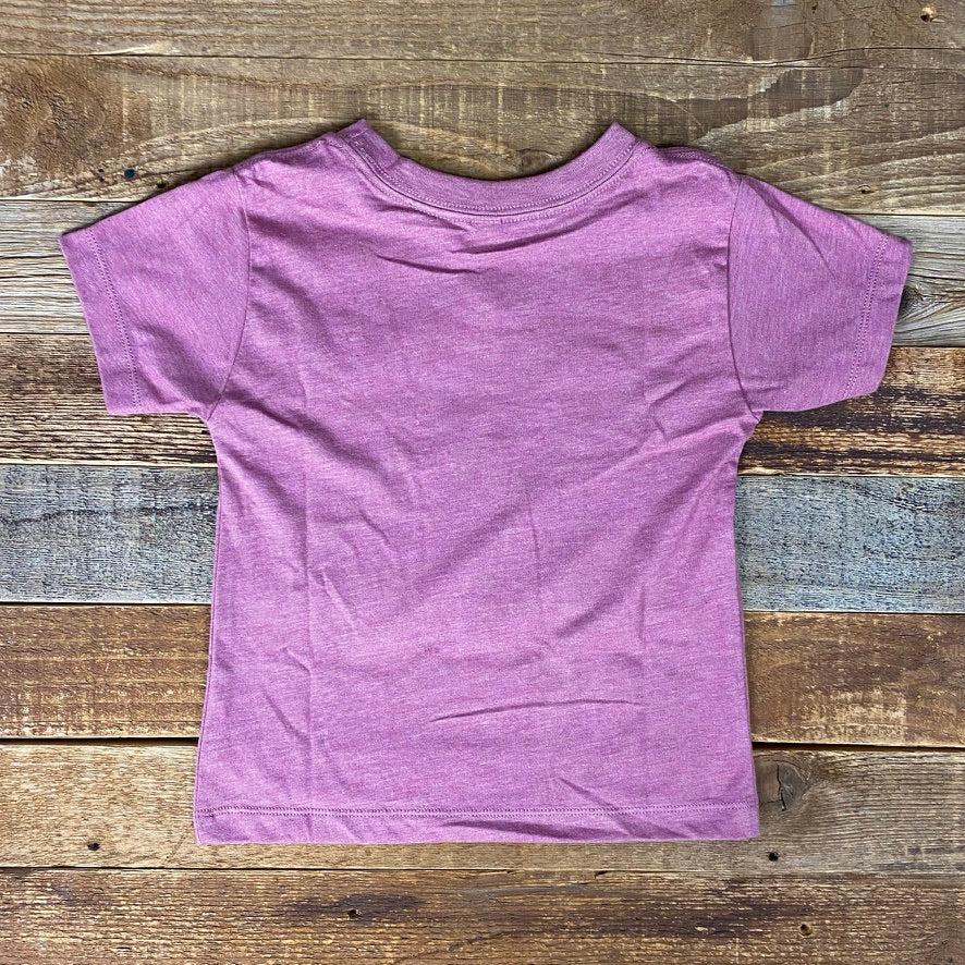 Youth & Toddler Surf Wyoming® Bison Love Tee - Heather Rose