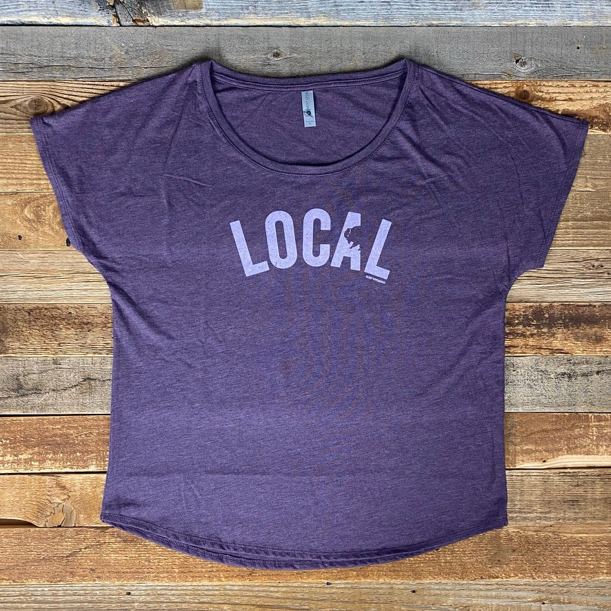Women's Surf Wyoming®Lupine Local Scoop Dolman - Plum