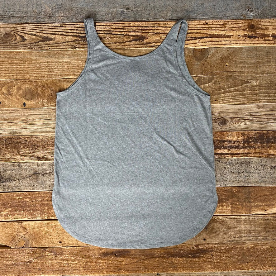 Surf Wyoming® Deep Purple Bison Love Tank - Venetian Grey