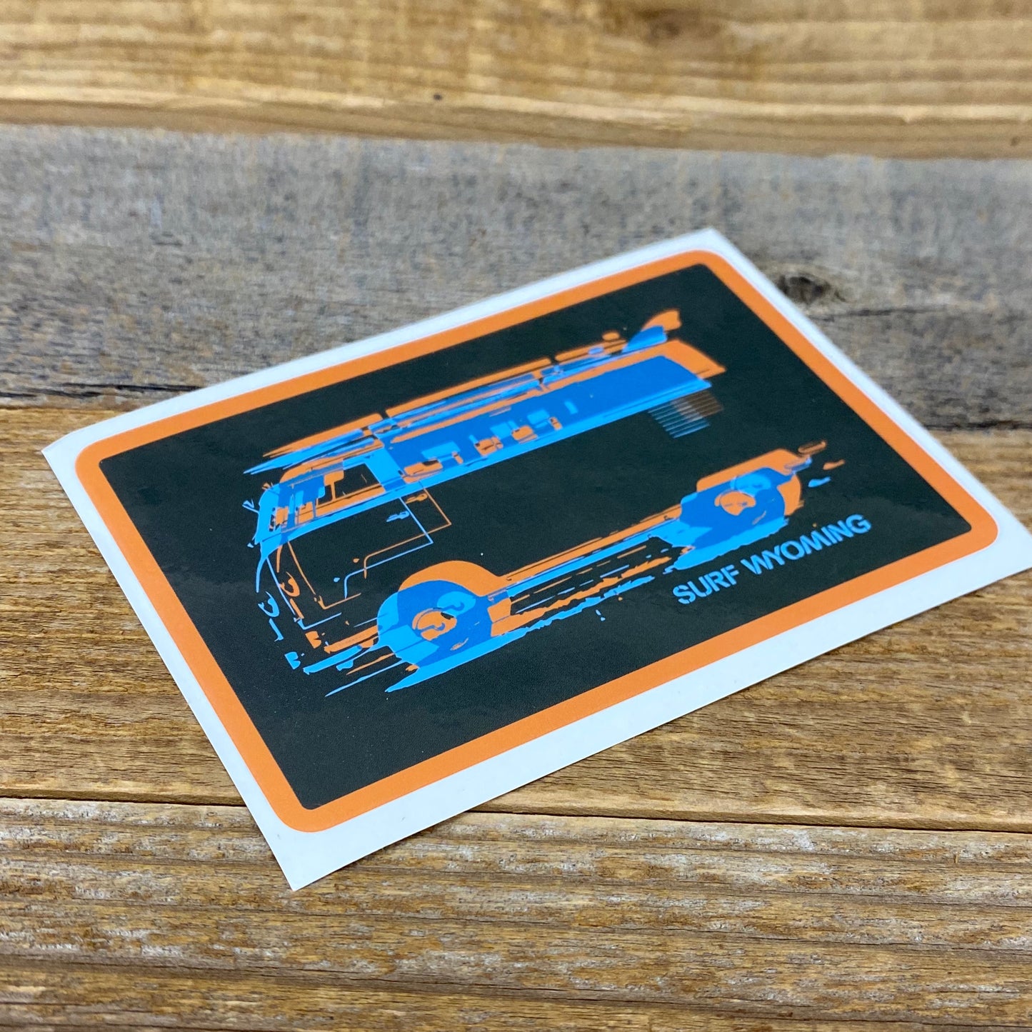 Surf Wyoming-Surf Wyoming Vanlife 2.0 in 3D Sticker-