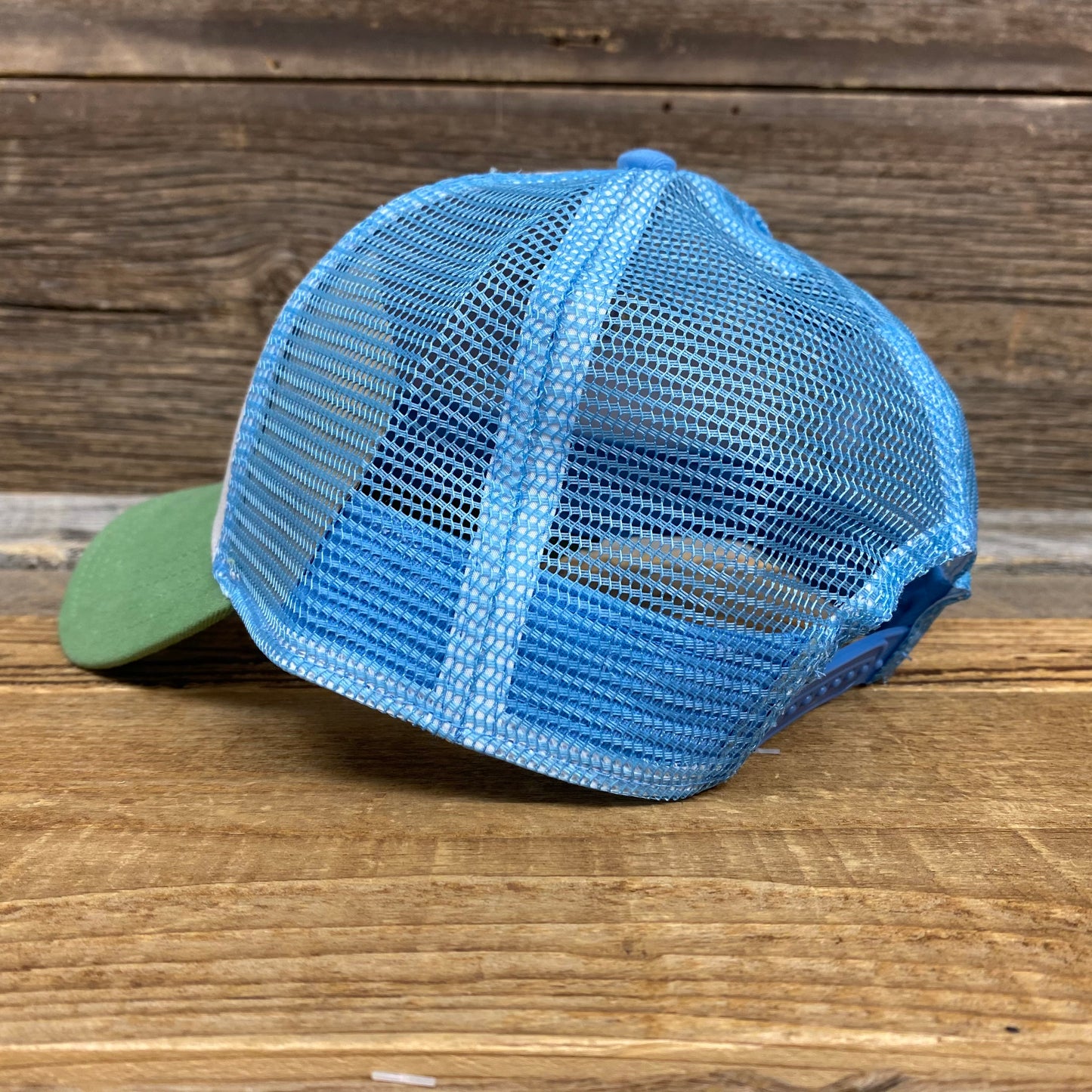 Surf Wyoming® National 2.0 Structured Trucker - Kiwi Green + Baby Blue