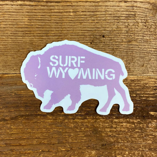 SURF WY💜MING Bison Love Sticker - Orchid