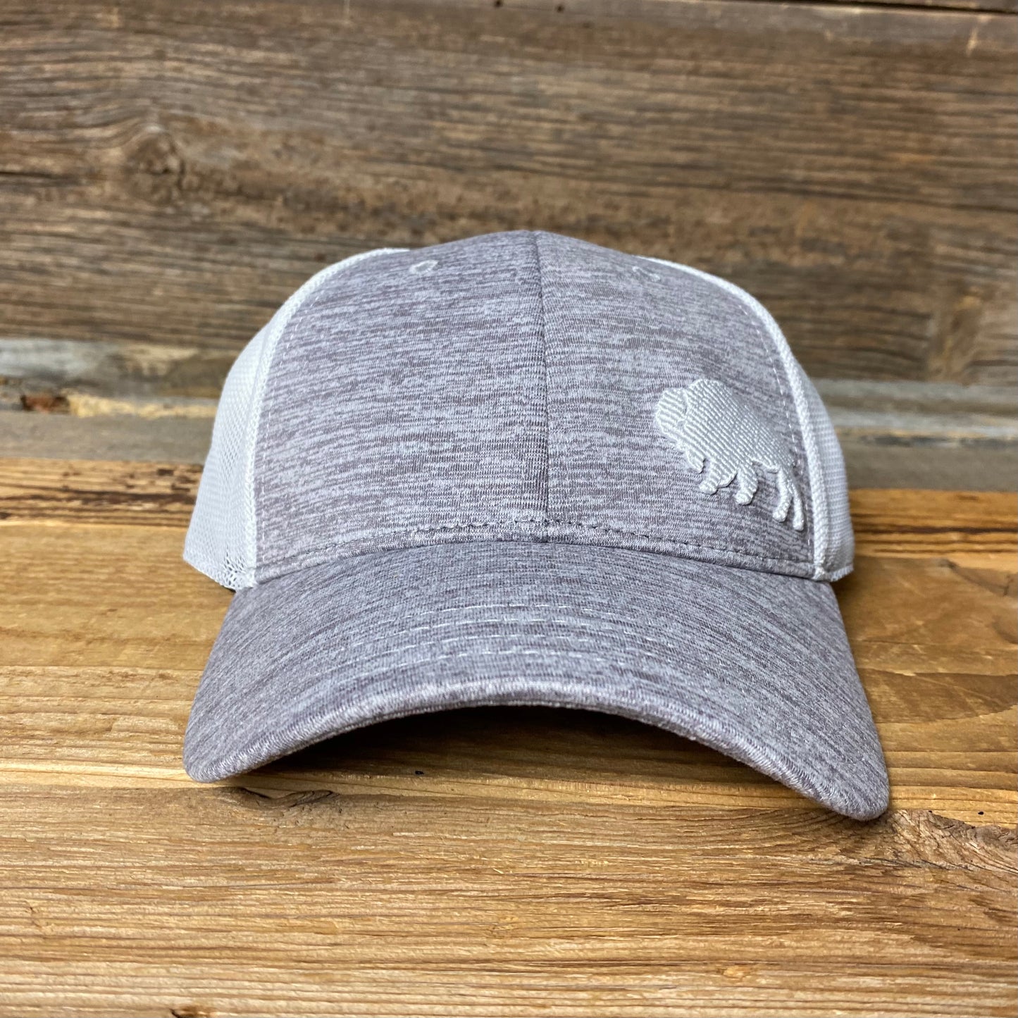 Surf Wyoming® First Park Bison Trucker - Light Grey Melange