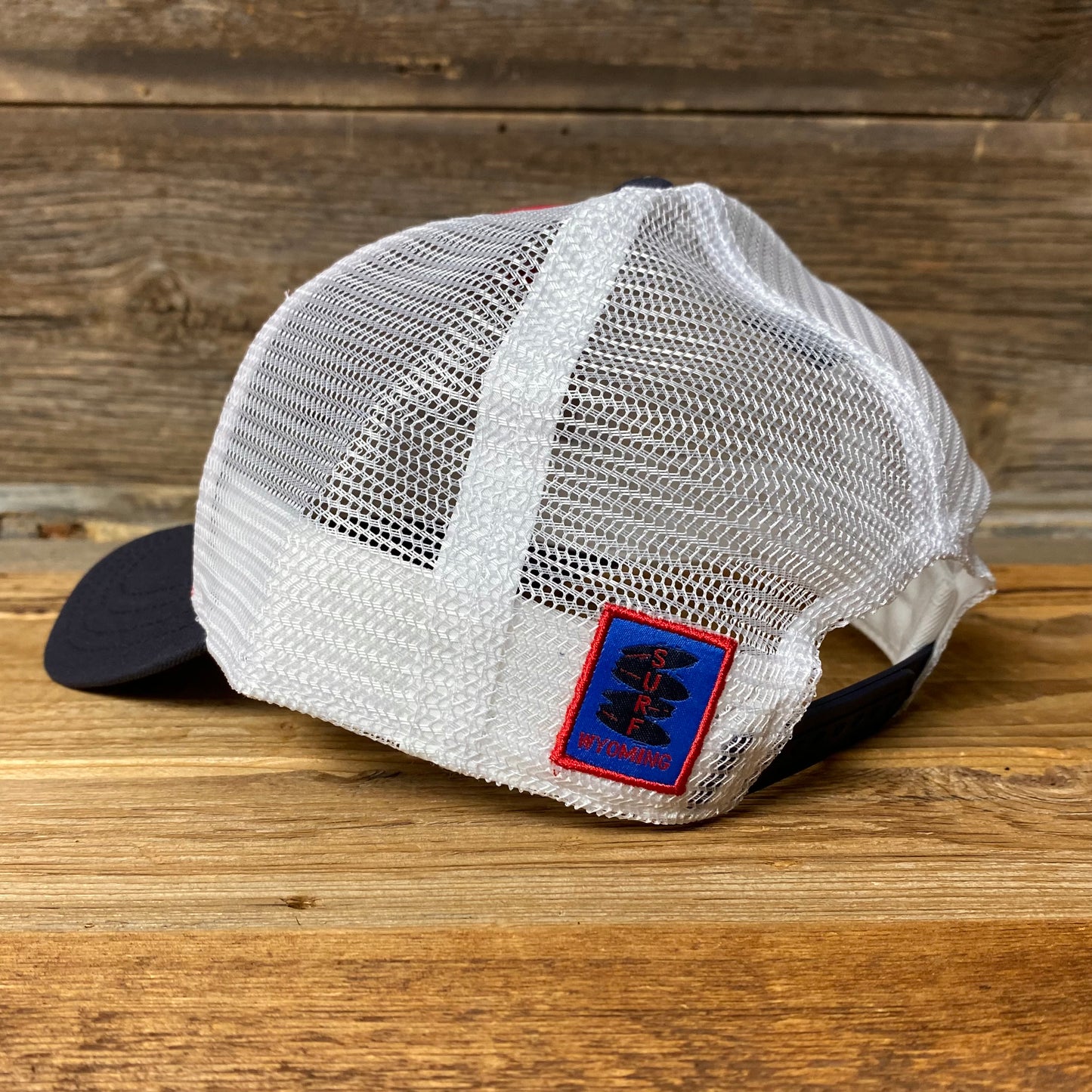 Surf Wyoming® Bison Peak Trucker Hat - Red/White/Blue