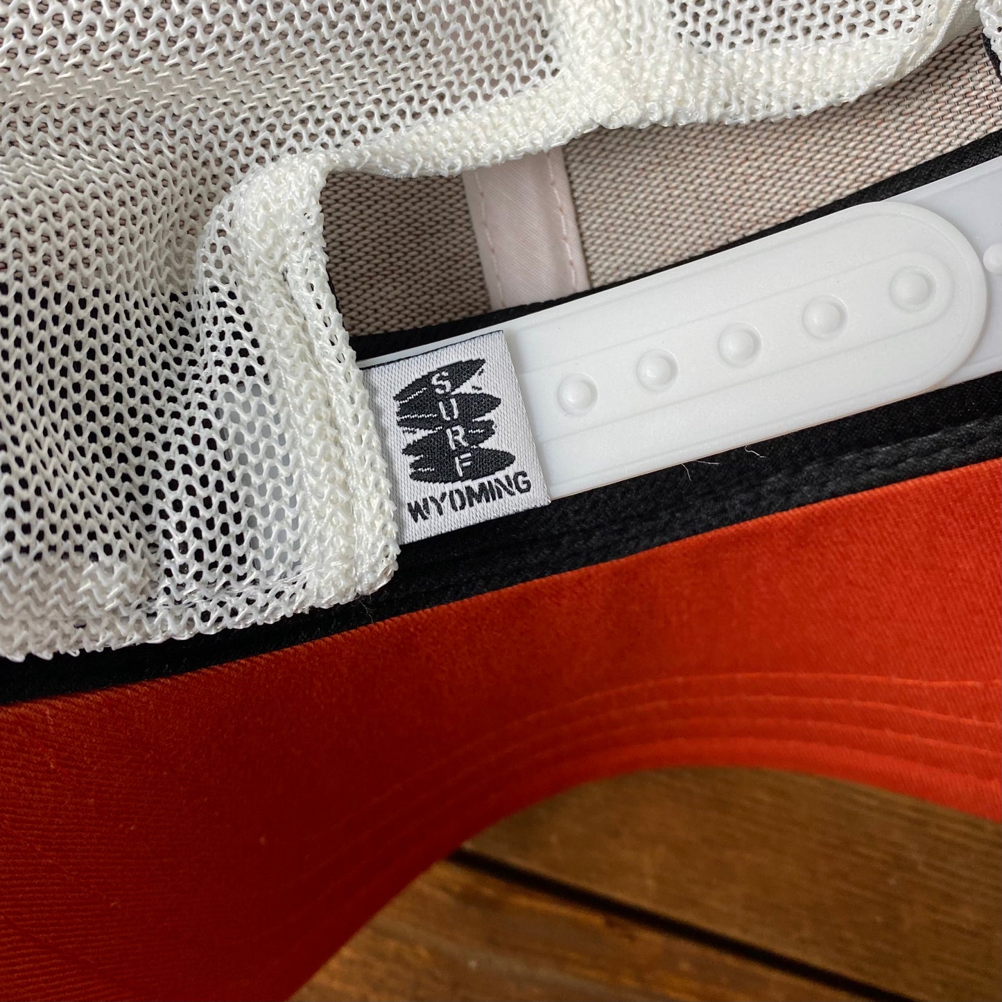 Surf Wyoming® First Park Bison Trucker - Vintage Orange/White