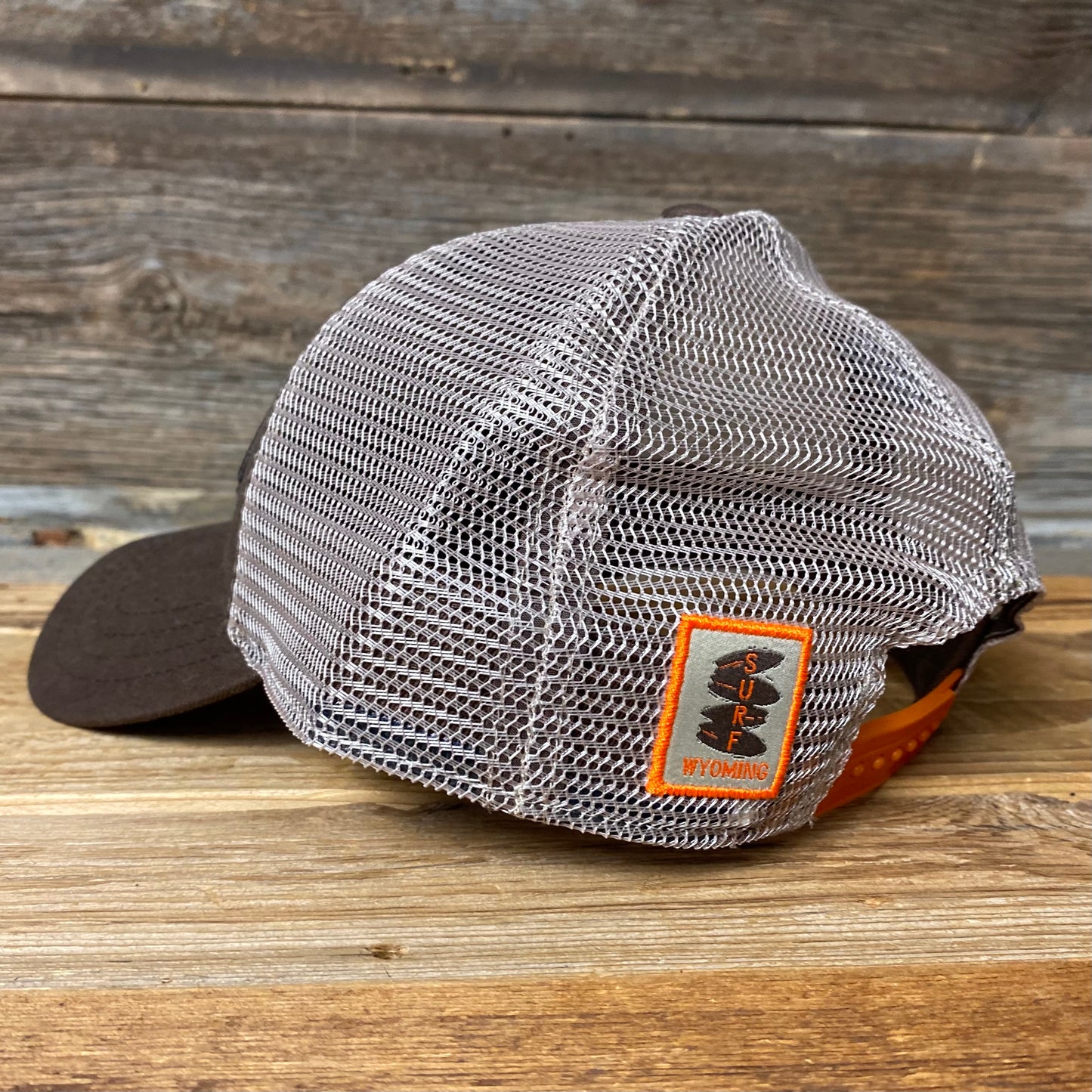 Surf Wyoming® Bison Peak Trucker Hat - Brown/Khaki