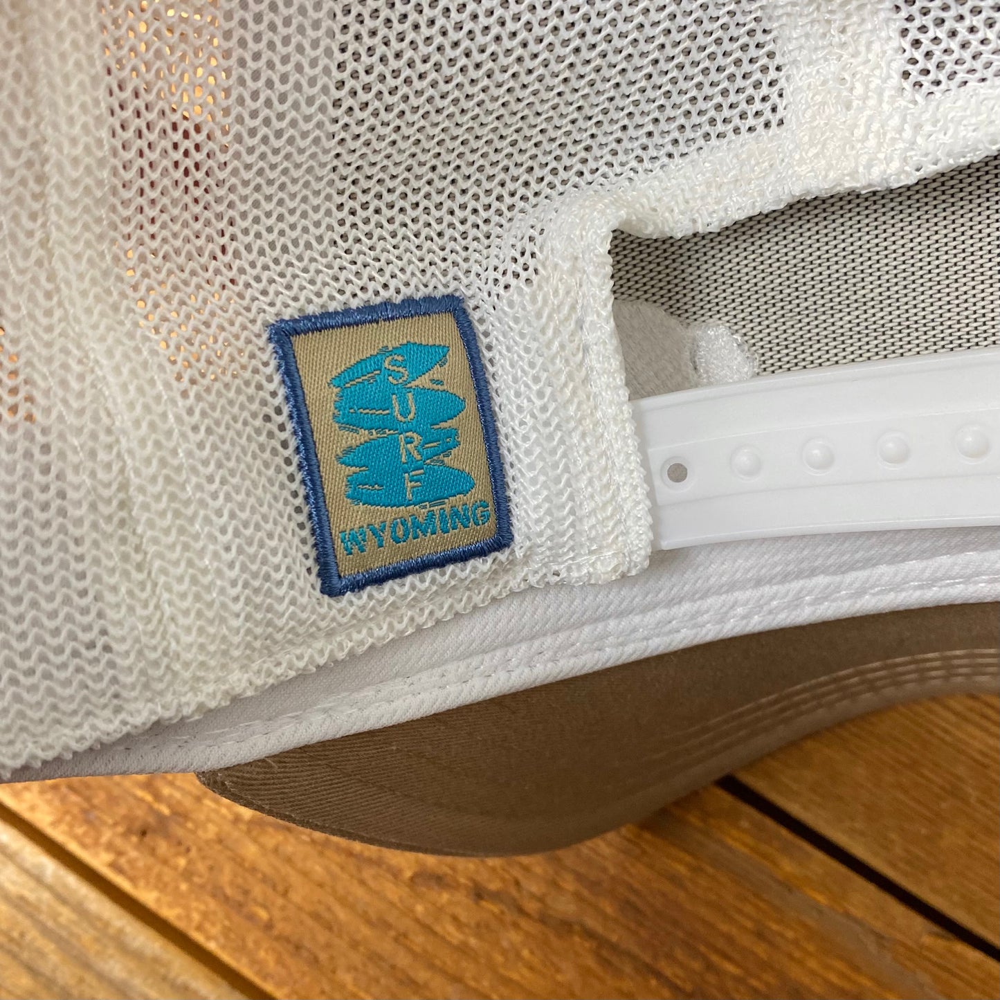 Surf Wyoming®First Park Bison Trucker - Earthy Stripes/White