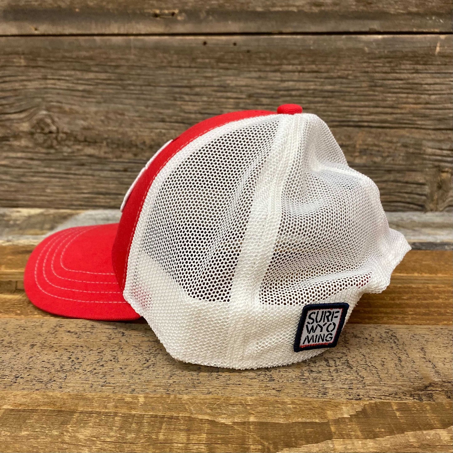 Surf Wyoming® Soda Script Trucker Hat - Red