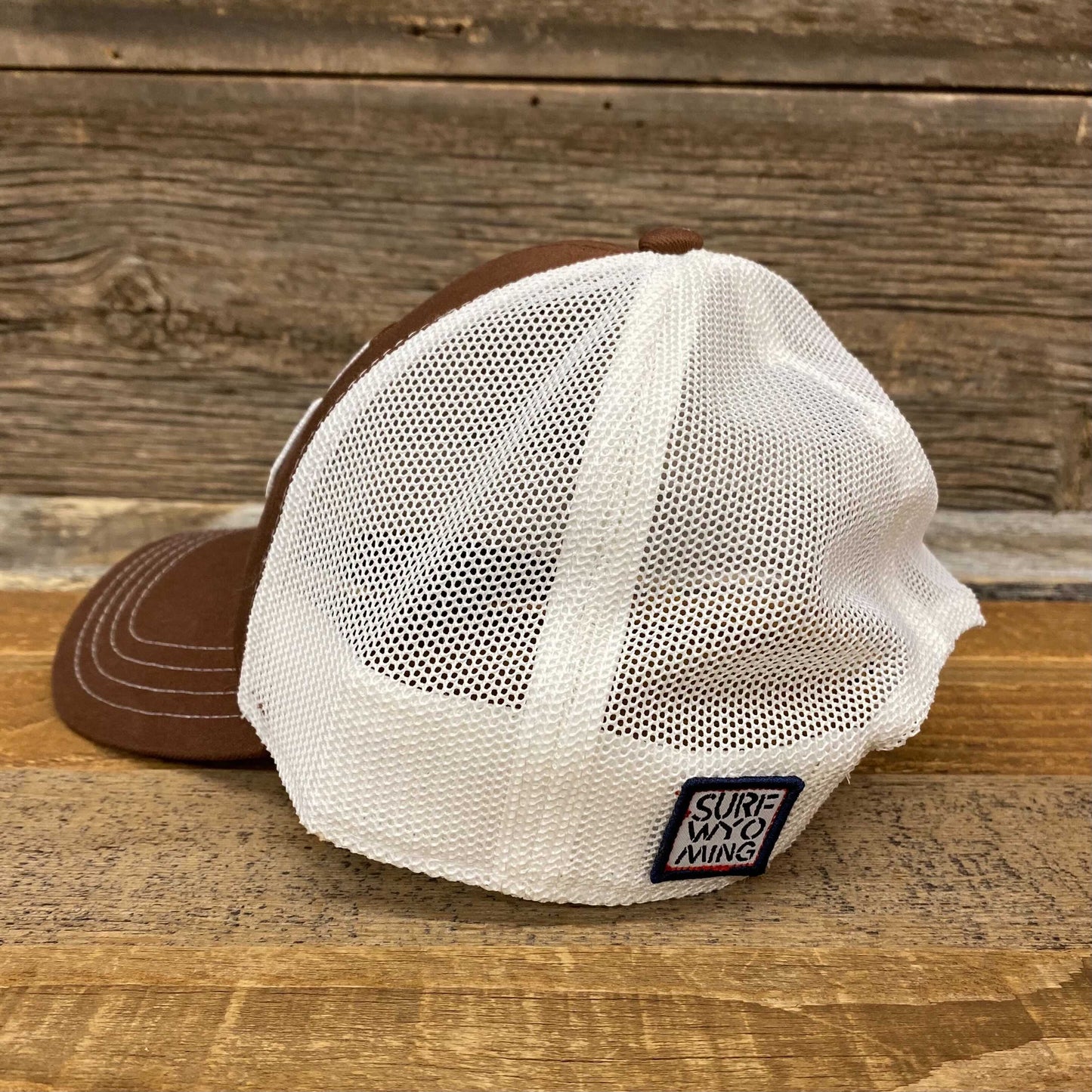 Surf Wyoming® Soda Script Trucker Hat - Brown