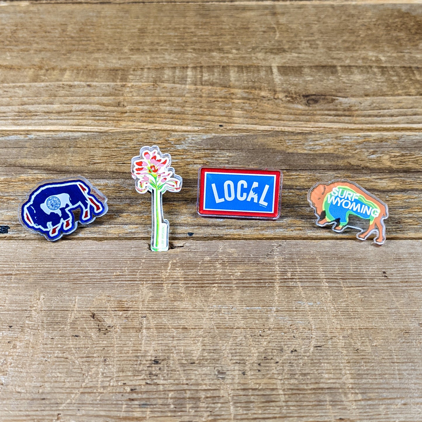 Surf Wyoming® Prismatic Bison Pin