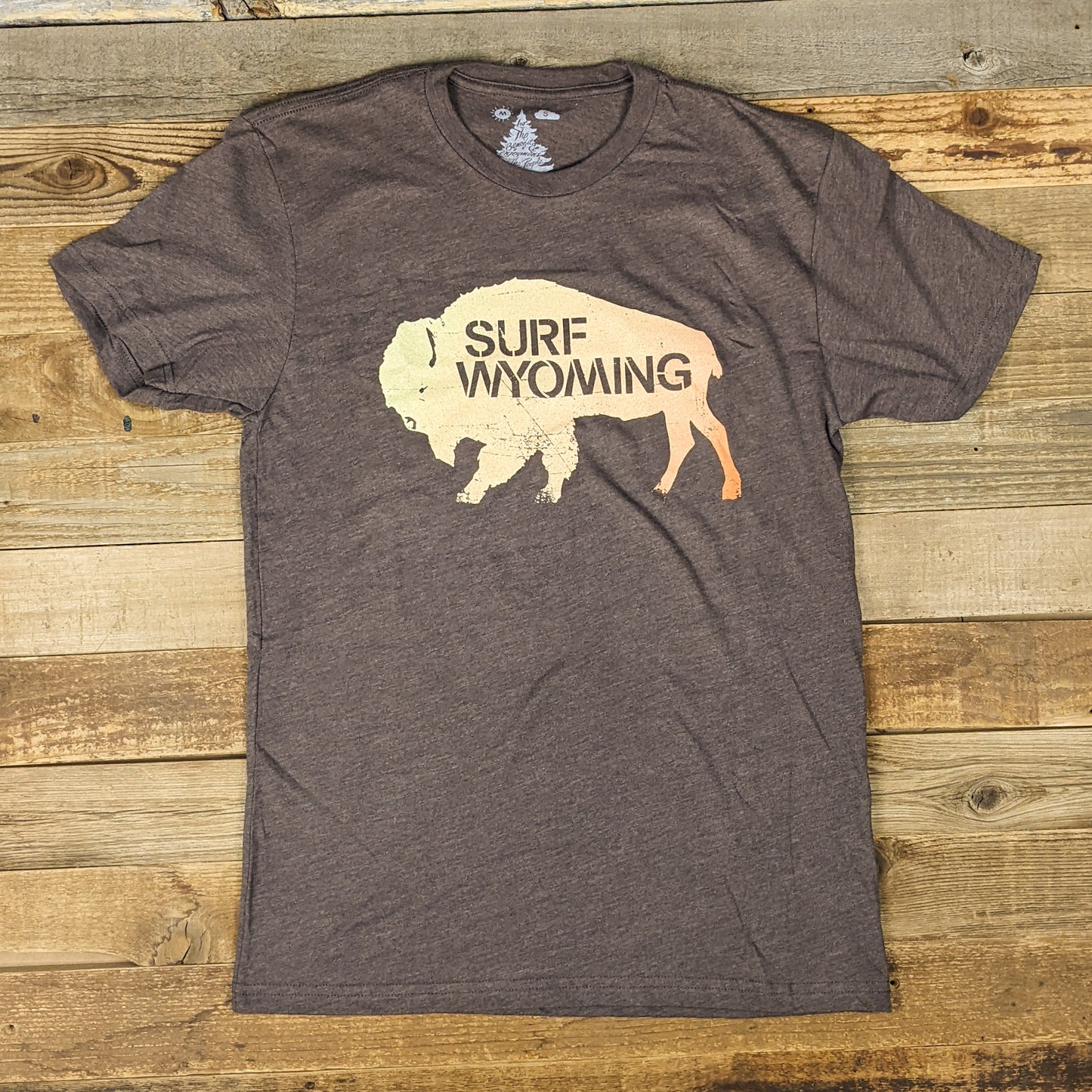 Men's Surf Wyoming® Bison Fade Tee - Espresso