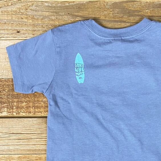 Toddler Surf Wyoming® GLASSY Bison Tee - Storm