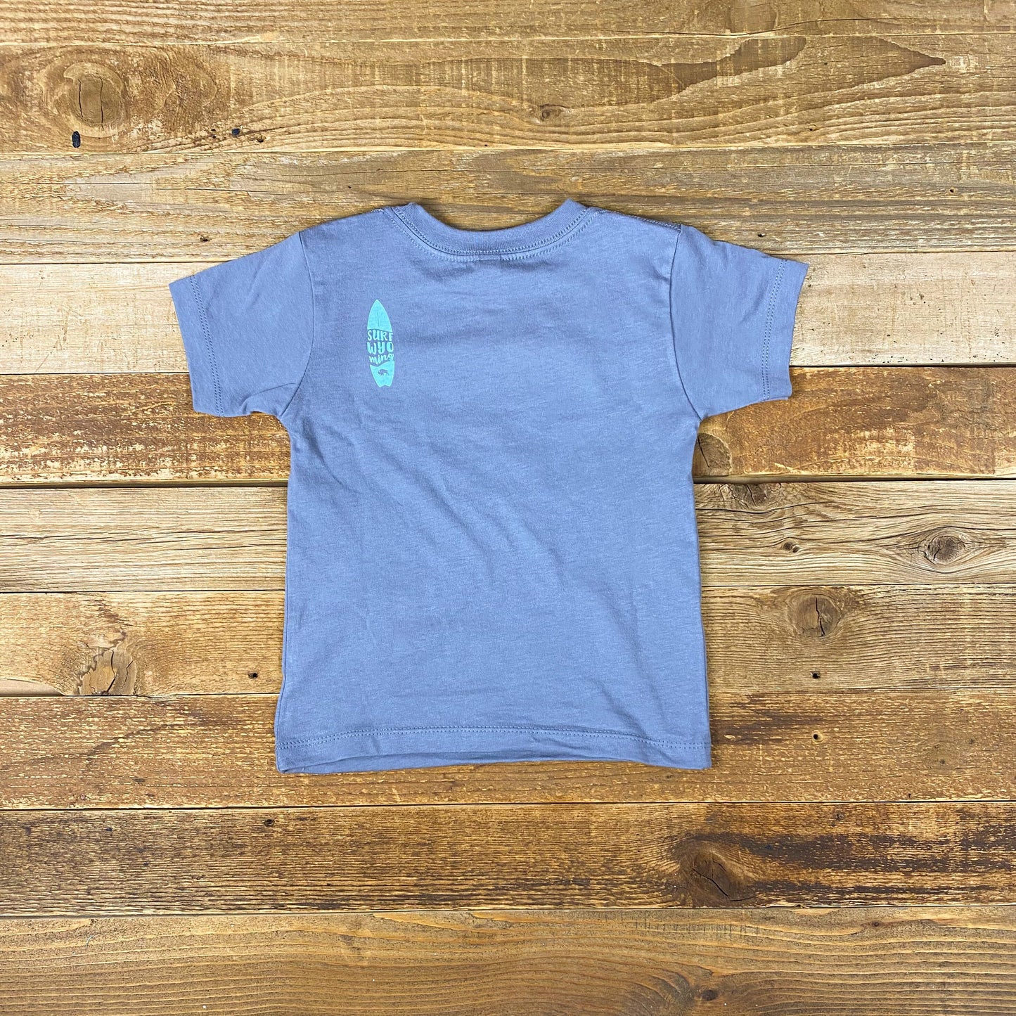 Toddler Surf Wyoming® GLASSY Bison Tee - Storm