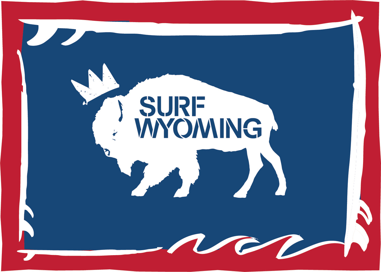 Surf Wyoming-Surf Wyoming® Foamstate sticker-