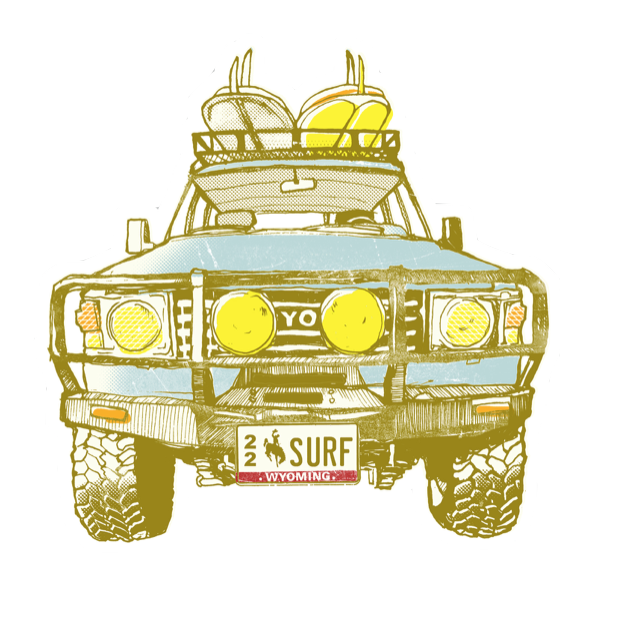 Surf Wyoming-Surf Wyoming® Terra Cruiser Sticker-
