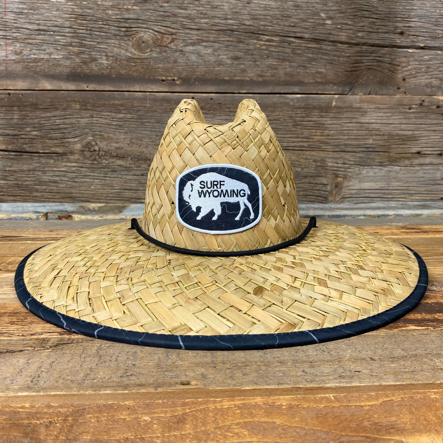 Unisex Straw Hat - Topog Black