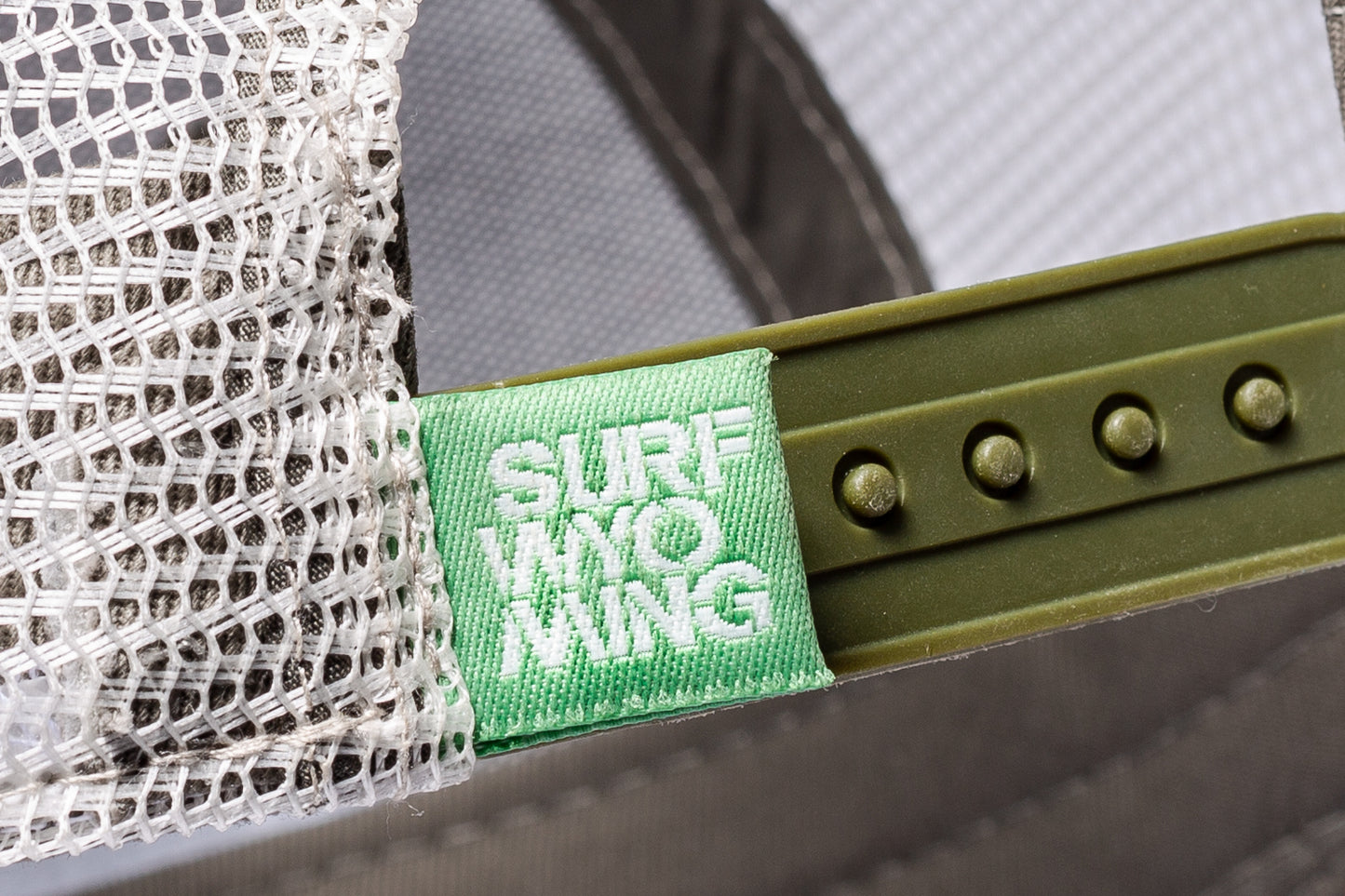 Surf Wyoming® Vanlife Trucker Hat - Military Camo/Light Blue