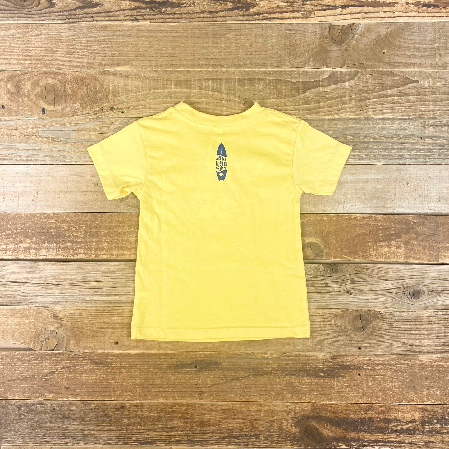 Toddler Surf Wyoming® Geode Skully Bison Tee - Heather Yellow Gold