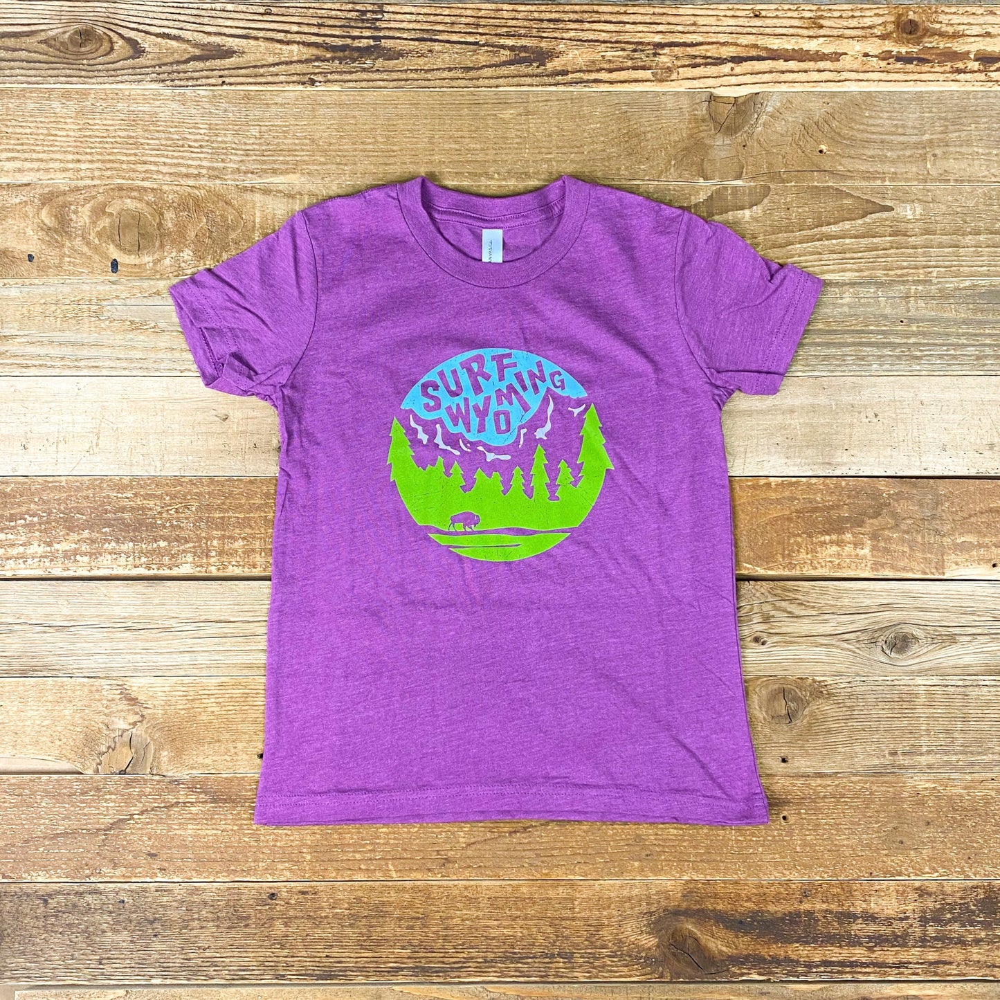 Youth Surf Wyoming® First Park 3.0 Tee - Heather Magenta