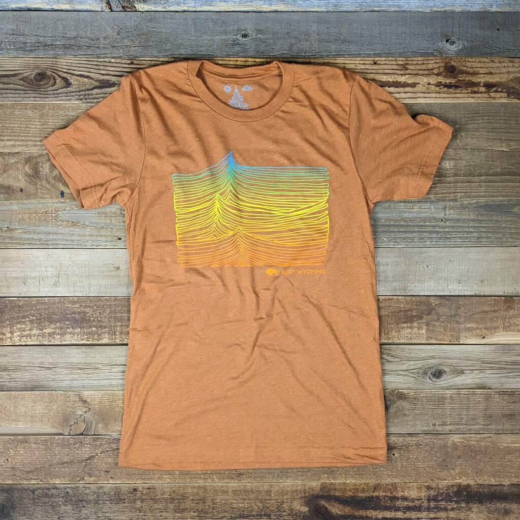 Surf Wyoming® Ridgeline Tee - Heather Autumn