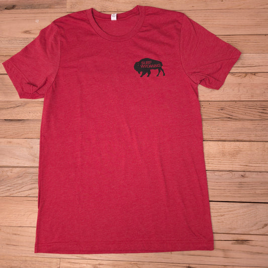 Unisex Surf Wyoming® Harvest moon tee-heather-canvas red