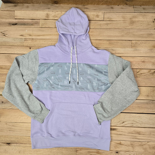 Surf Wyoming Bison Fleece Hoodie - lilac-grey