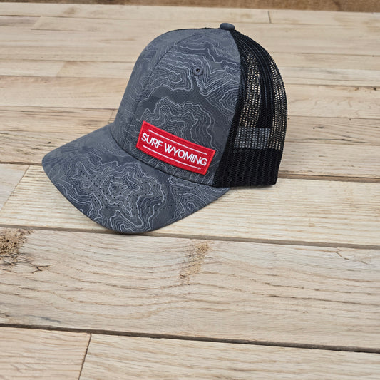 Surf Wyoming® Red Label Territory Trucker Cap-Charcoal