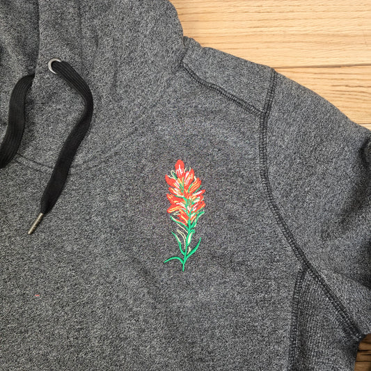 Surf Wyoming® Ladies Indian paintbrush hoodie twisted black