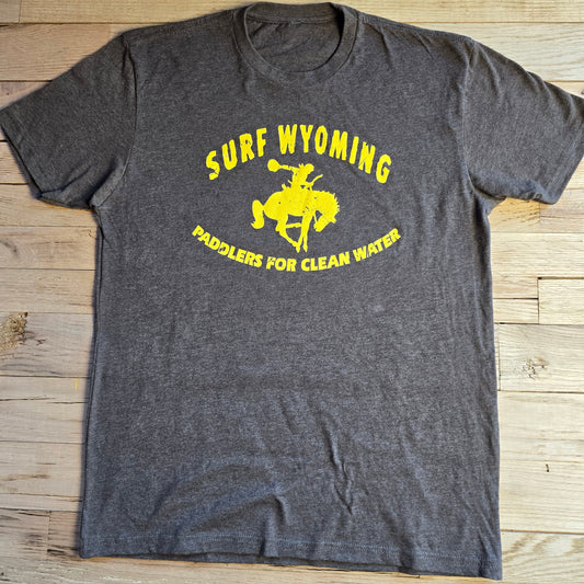 Unisex Surf Wyoming®Paddlers Tee-Espresso
