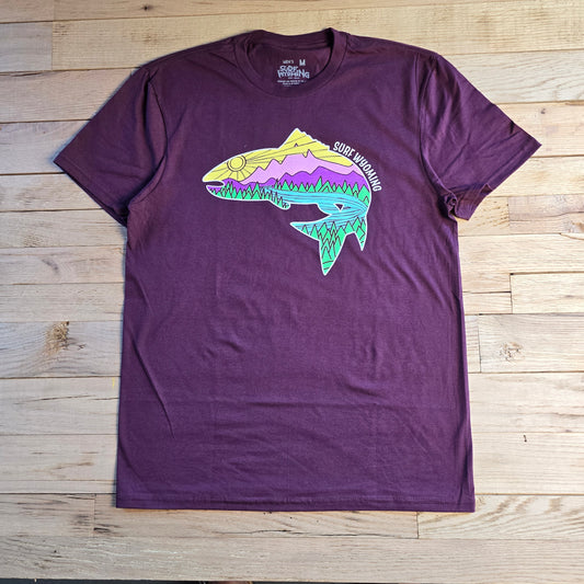 Men's Surf Wyoming®Fish Valley Tee-plum