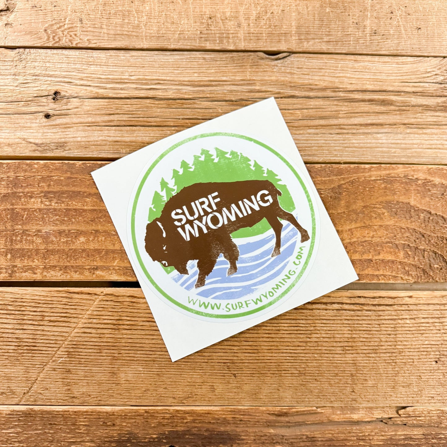 Surf Wyoming® First Park Bison Sticker