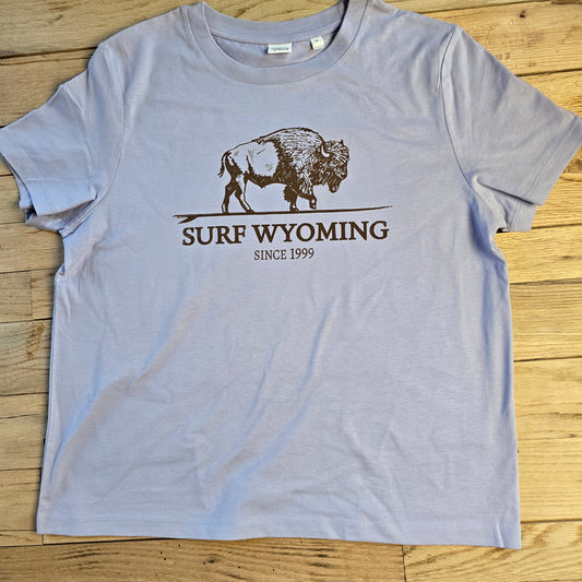 Women's Surf Wyoming®Bison Classic-Tee-Lavendar