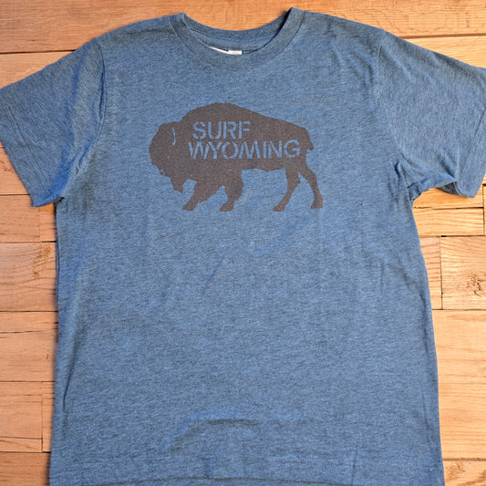 Youth Surf Wyoming® Original Bison-Bermuda Blackout-youth-tee