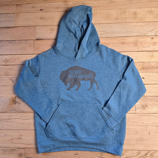 Youth Surf Wyoming® Original Bison-Blackout Bermuda-youth-hoodie
