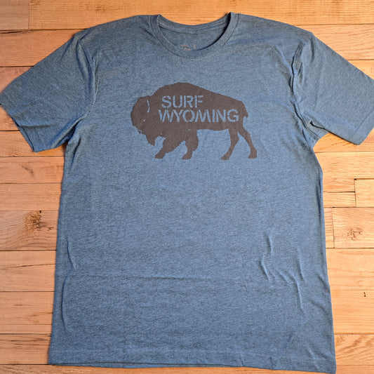 Unisex Surf Wyoming®Original Bison-Bermuda Blackout Tee