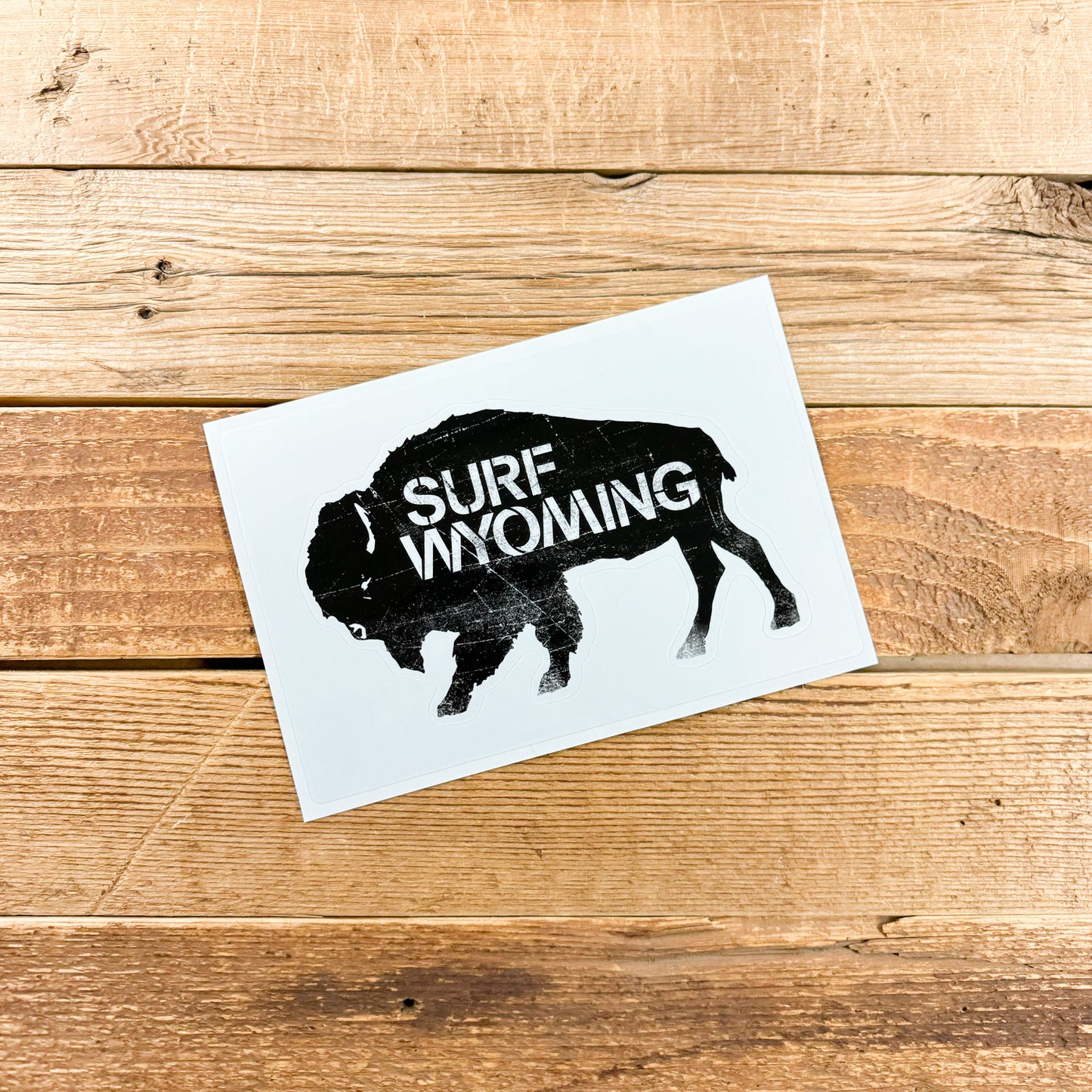 Surf Wyoming® Classic Bison Logo Sticker