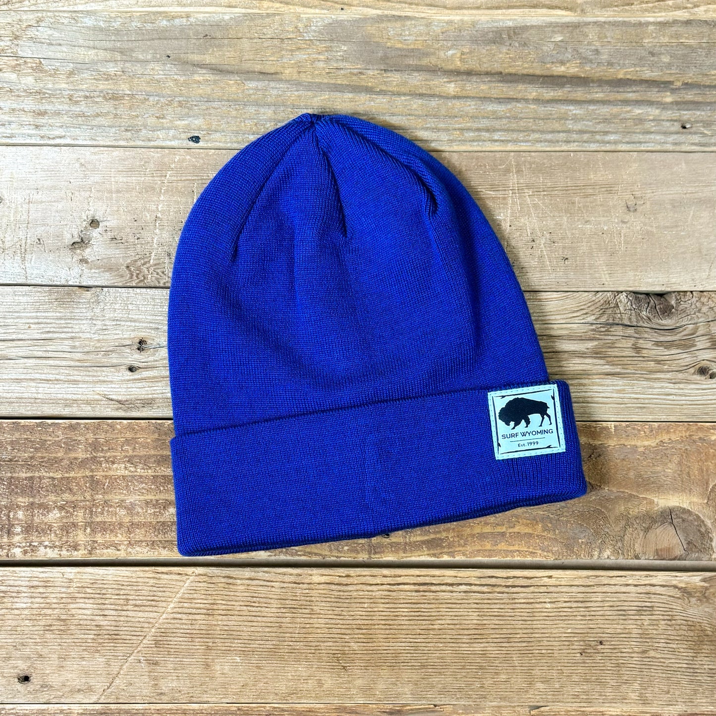 Winter Surf Wyoming Patch Beanie • Indigo