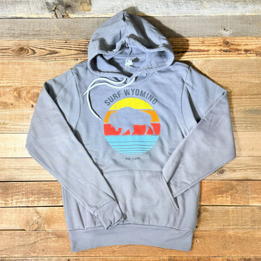 Surf Wyoming® Bison Daybreak Hoodie - Storm