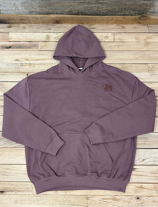 Surf Wyoming® Embroidered Bison hoodie-kaffa coffee